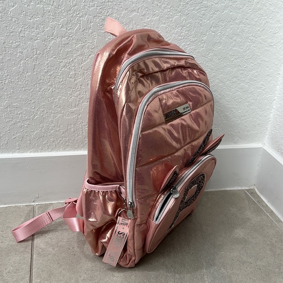 Rose Gold Initial Unicorn Backpack - Picture 2 of 4